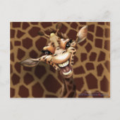 Gekke Giraffe Briefkaart (Voorkant)