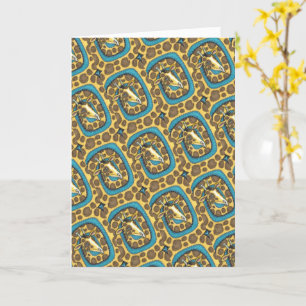 GEKKE GIRAFFE LONG NECK EN SPOTS FUNNY FOLK Blank Kaart