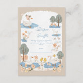 Gekke Goose Baby Diapper Raffle Informatiekaartje (Voorkant)