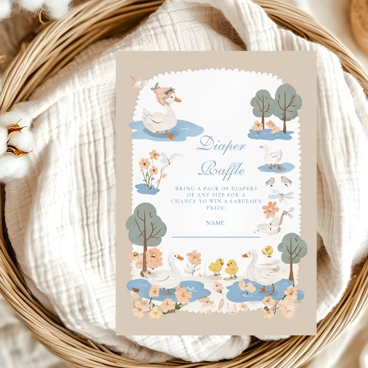 Gekke Goose Baby Diapper Raffle Informatiekaartje
