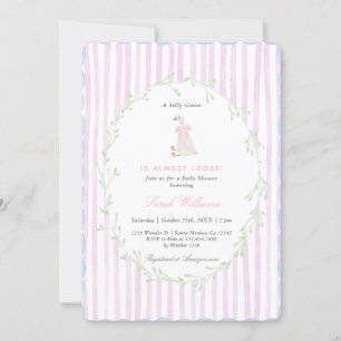 Gekke Goose Baby shower Girl Kaart