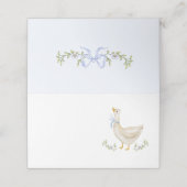 Gekke Goose Blue Bow Baby shower (Buitenkant ongevouwen)