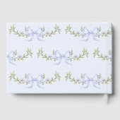 Gekke Goose Blue Bow Baby shower Gastenboek (Achterkant)