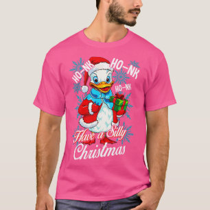 Gekke Goose Christmas Mannen Vrouwen Grappige Gans T-shirt
