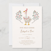 Gekke Goose Eerste Verjaardagsfeest Kaart (Voorkant)