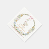 Gekke Goose Floral Baby shower servetten (Hoek)