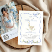 Gekke Goose Foto QR code Baby shower Kaart