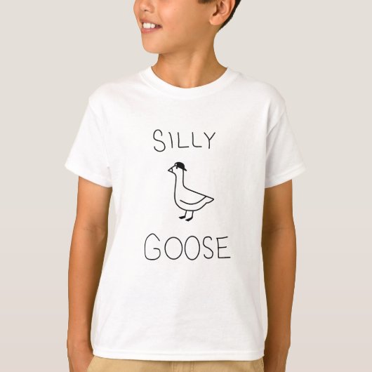Gekke Goose Funny Kinder T-shirt (Voorkant)