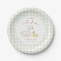 Gekke Goose Gingham Duck baby shower