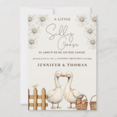 Gekke Goose Neutral Boho Couples Douche Party Kaart (Voorkant)