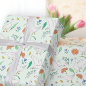 Gekke Goose Party Groen Cadeaupapier