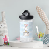 Gekke Goose Pink Bow Coquette Aangepaste Script Na Waterfles