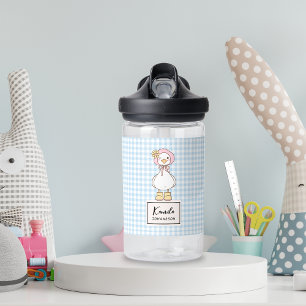 Gekke Goose Pink Bow Coquette Aangepaste Script Na Waterfles