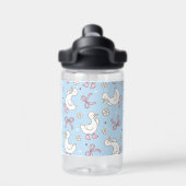 Gekke Goose Pink Bow Coquette Aangepaste Script Na Waterfles (Achterkant)