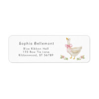Gekke Goose Roze boog baby shower Retour Adres