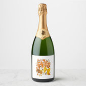 Gekke Goose Thanksgiving Coquette Turkije Sparkling Wijnetiket (Voorkant)