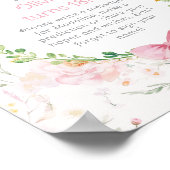 Gekke Goose Time Capsule 1e Verjaardag roze boog Poster (Hoek)