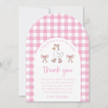 Gekke Goose Verjaardag Foto Bedankt Card