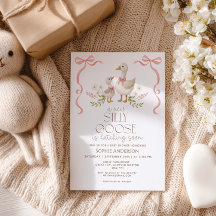 Gekke Goose Vinatge Bow Girl Baby shower