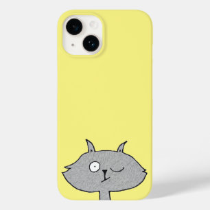 Gekke grijze kat Case-Mate iPhone 14 hoesje