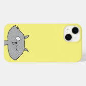 Gekke grijze kat Case-Mate iPhone case (Achterkant (horizontaal))