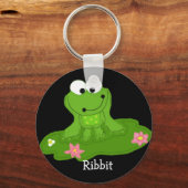 Gekke groene kikker sleutelhanger (Voorkant)