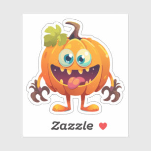 Gekke Halloweenmonster Sticker