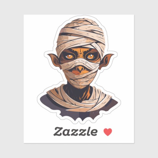 Gekke Halloweenmonster Sticker (Vel)