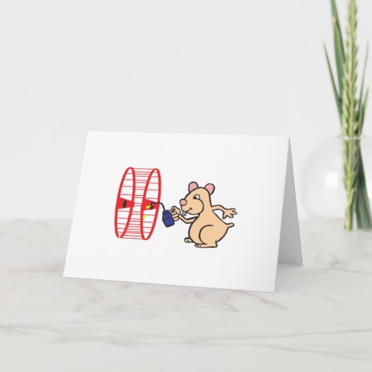 gekke hamster kaart (Voorkant)