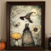 Gekke  heks en paddenstoeldecoupage tissuepapier