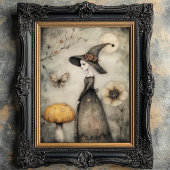 Gekke  heks en paddenstoeldecoupage tissuepapier