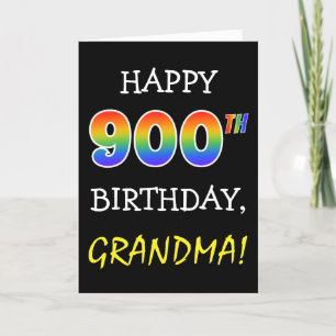 Gekke, het Gekscheren "GELUKKIGE 900TH VERJAARDAG, Kaart