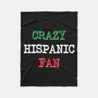 Gekke Hispanic Fans Honkbal Fleece Deken