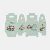 Gekke Hoedenmaker Alice Antieke Thee Feest Bruidsu Bedankdoosjes (Uitgevouwen)