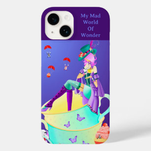 Gekke Hoedenmaker in Theekopje wonderland kunst Case-Mate iPhone 14 Hoesje