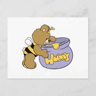 Gekke Honey Bee Beer Briefkaart