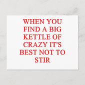 gekke insnegrap briefkaart (Voorkant)