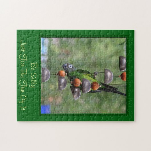 Gekke Inspirerend Citaat Parrot zijn Legpuzzel (Horizontaal)