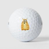 Gekke kat Golf Balls Golfballen (Voorkant)