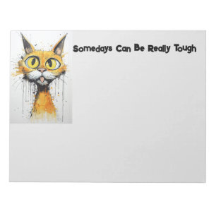 Gekke kat kan soms heel stoer Notitieblok zijn