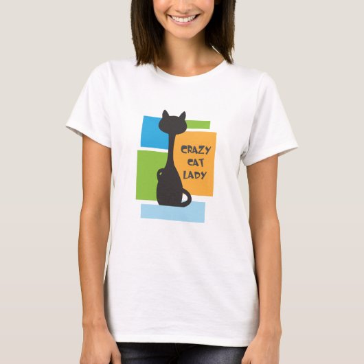 gekke kat t-shirt (Voorkant)