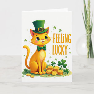 Gekke Katten Voelen Zich Gelukkig Kaart