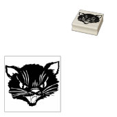 gekke-kattenriem 	rubberstempel (Gestempeld)