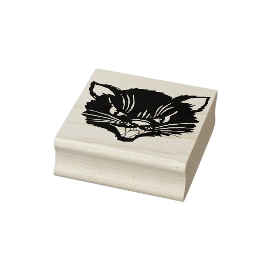 gekke-kattenriem 	rubberstempel (Stempel)