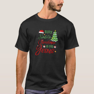 Gekke kerstmis voor Jezus grappige kerstmis T-shirt