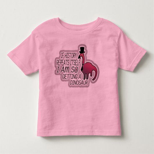 Gekke Kind T, Dierendinosaurus Kinder Shirts (Voorkant)