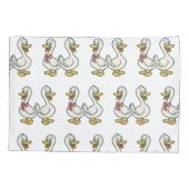 Gekke kinder gans kussensloop (Achterkant)