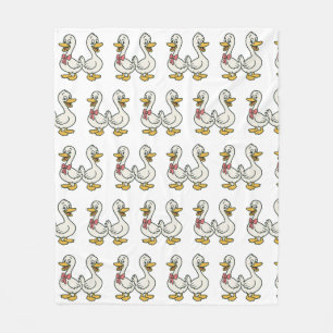 Gekke kinder ganzendeken fleece deken