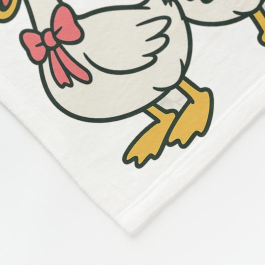 Gekke kinder ganzendeken fleece deken (Hoek)