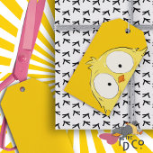 Gekke kip! Cadeaulabel